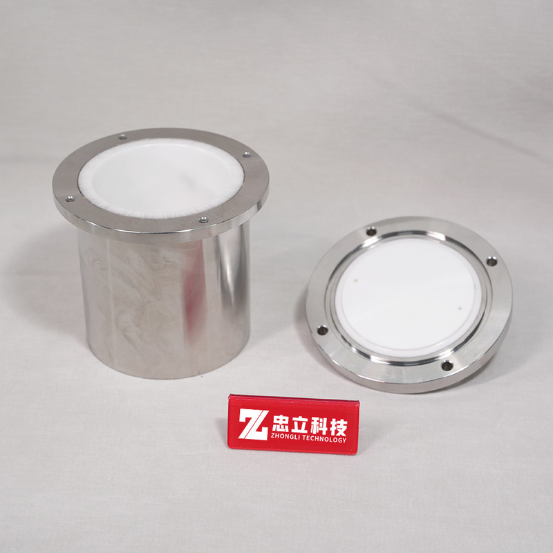 304SUS Airtight Zirconia Grinding Ball Mill Jar Zero-Ox For High-Energy Milling