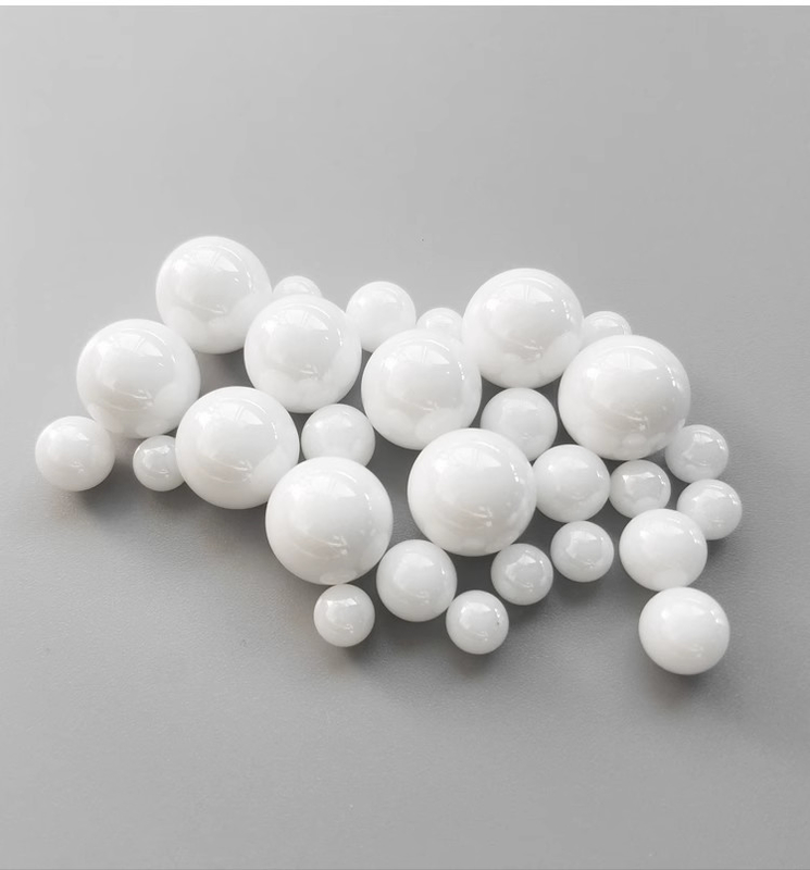 High Impact White Zirconia Grinding Balls Milling Media Alumina Beads For Mining Slurries