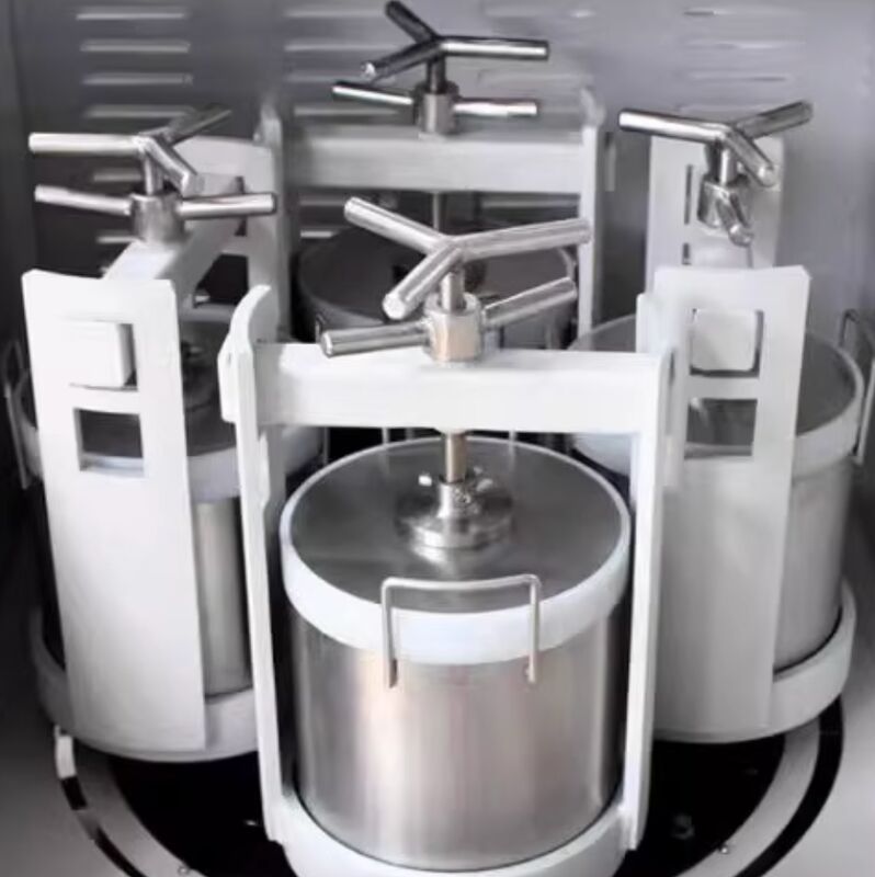 Collettore a sfere planetario quadrato verticale con vasetti di rettifica in acciaio inossidabile di capacità 0,4L-100L e controllo programmabile