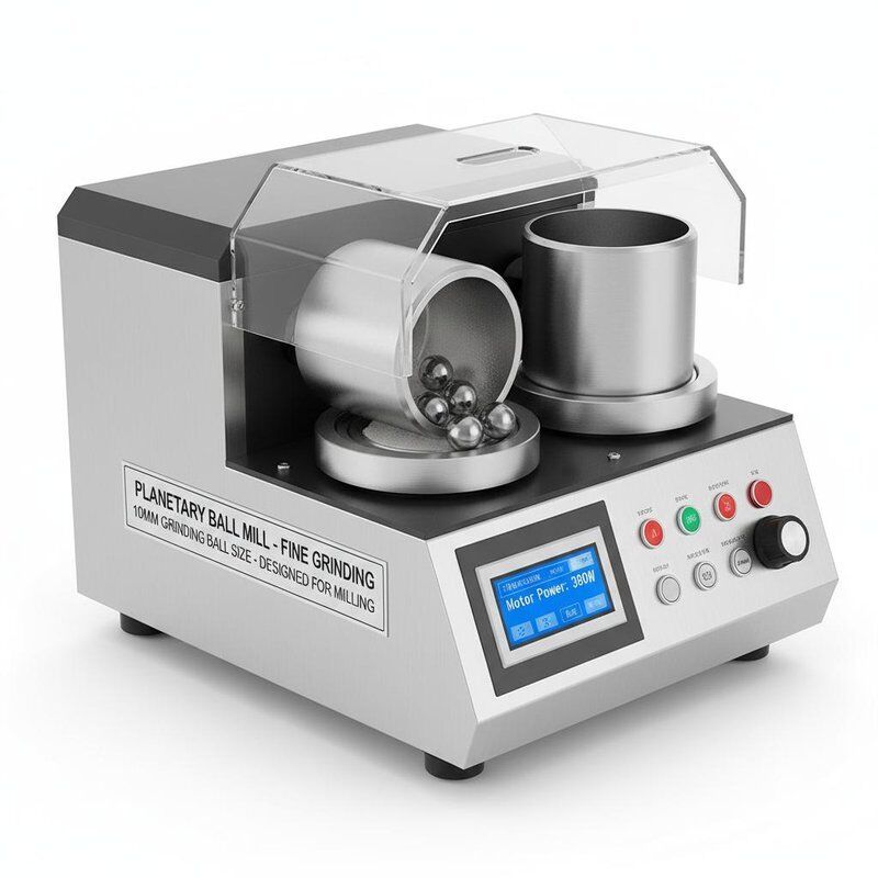 Motor Power 380 W Planetary Ball Mill Machine Offering Fine Grinding and 10mm Grinding Ball Size Designed for Milling
