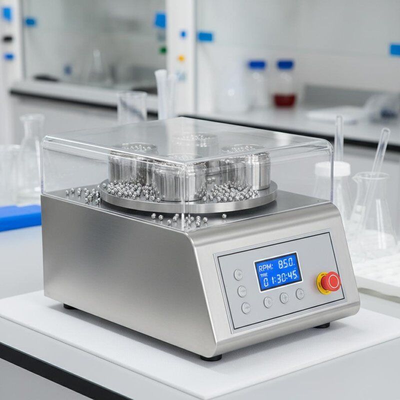 10mm Grinding Balls Diameter Planetary Ball Mill Machine Stainless Steel Size 500mm 300mm 340mm Powder Milling Equipment