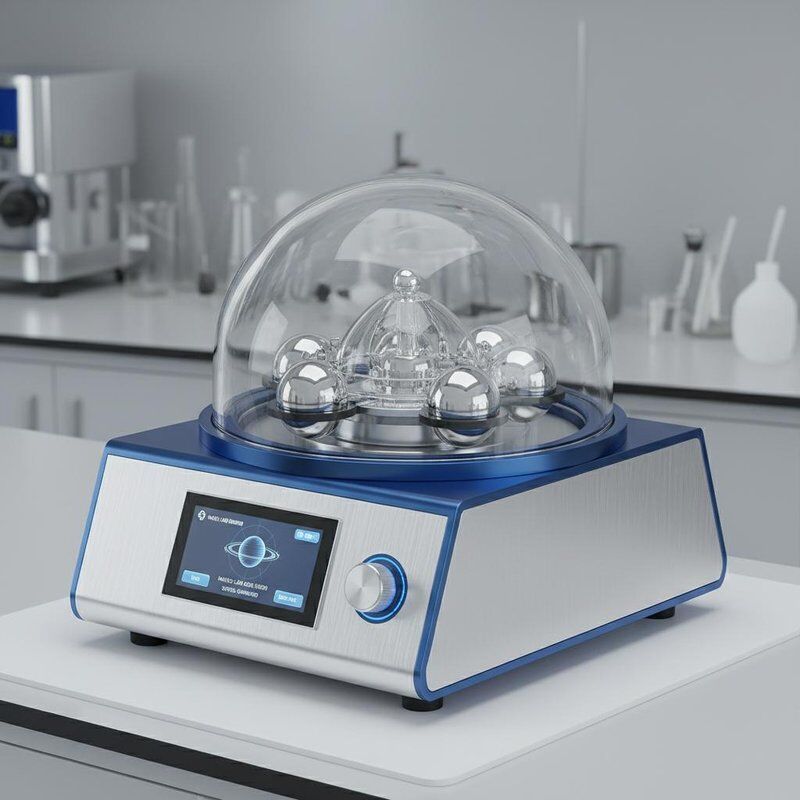 Dijital Kontrol Paneli Maks 450 rpm ve Nano ölçekli öğütme için 4 kavanoz ile gezegen topu değirmen