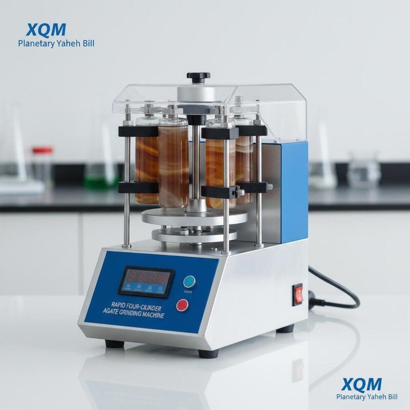 XQM Dört Silindirli Agat öğütme ve laboratuvar kullanımı için 1200 rpm Hızlı Planetary Ball Mill